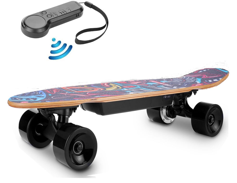 350W Electric Skateboard Remote Control 35km/h E-board Colourful Fish Shape GIFT 