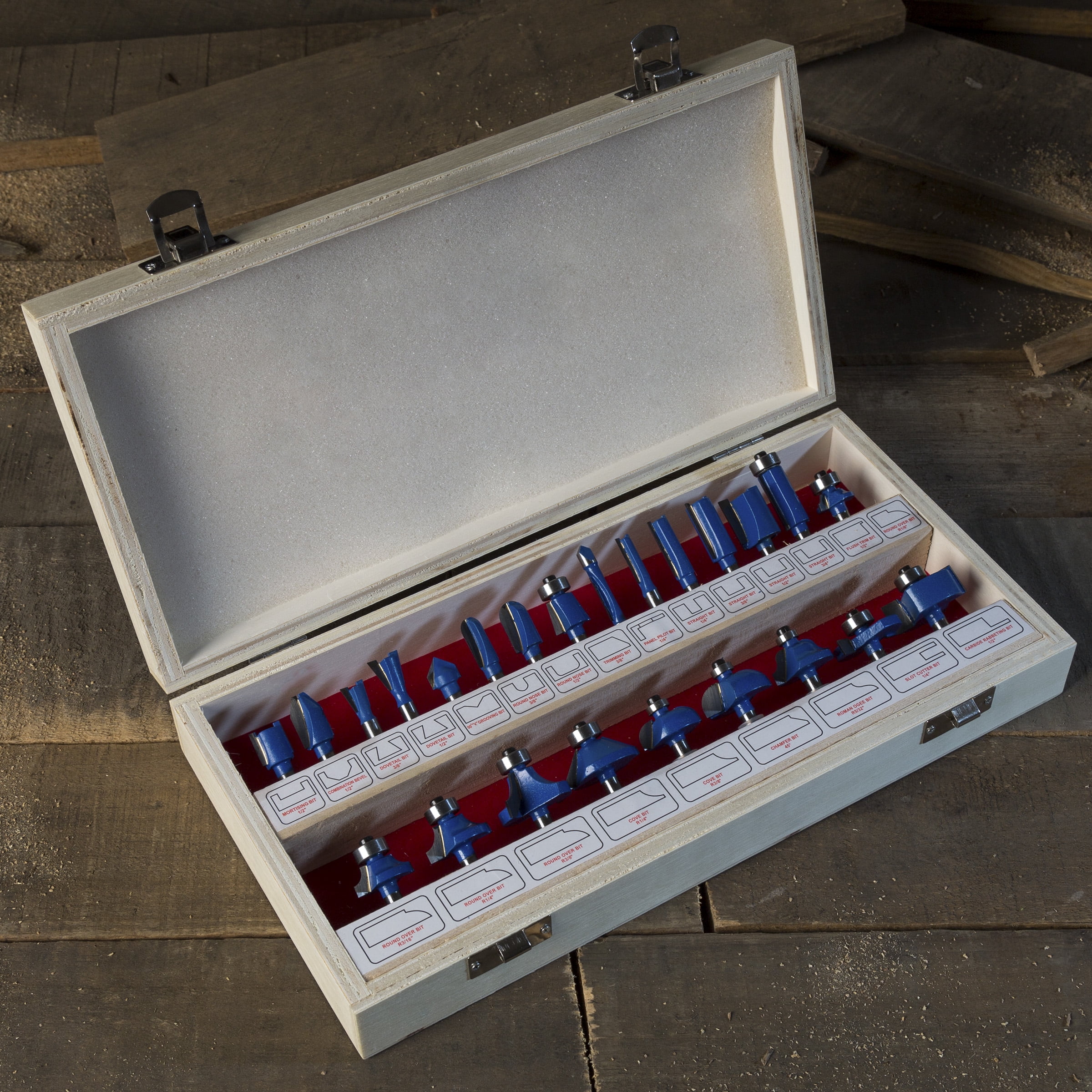 Stalwart Multi-Purpose 24-Piece Router Bit Set - Walmart.com