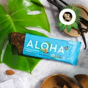 ALOHA Plant Based Protein Bars, Vanilla Almond Crunch, 14g Protein, (Pack of 12)