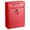 Red, variant on AdirOffice Steel Mail/File Box, Wall Mountable, Large, with Key Lock, Black