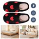 thumbnail image 1 of Pantuflas Con Punta Cerrada Forma Corazón Felpa Antideslizantes Cómodas para Otoño E Invierno, 1 of 9