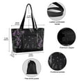 thumbnail image 2 of FORMRS Laptop Tote Bag for Women with 15.6" Computer Compartments Handbag, Gothic Floral Print, 2 of 7