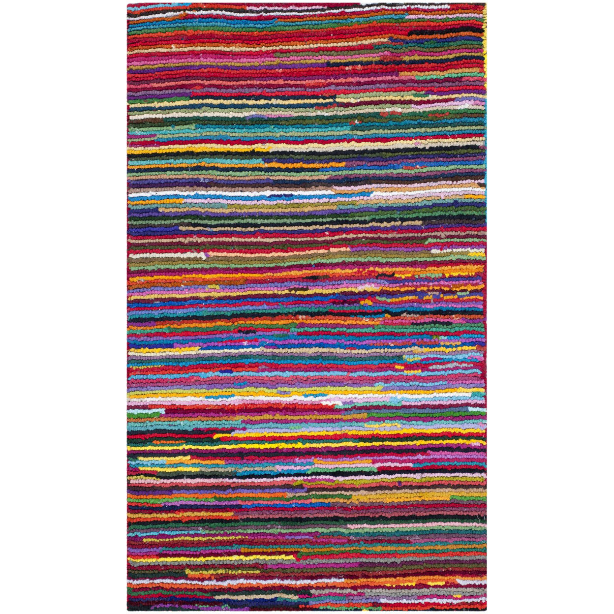 thumbnail image 2 of SAFAVIEH Nantucket NAN142A Handmade Pink / Multi Rug, 2 of 10