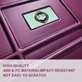 thumbnail image 2 of 4 Piece Luggage Sets, Hard Shell Suitcase 12/20/24/28 Inches with TSA Lock, 360° Spinner Wheels, Lightweight Travel Luggage for Men Women, Purple, 2 of 8