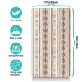 thumbnail image 5 of Boho Retro Floral Pet Feeding Mat-Abstract Art Pattern Absorbent Pet Placemat for Food and Water Bowl, with Waterproof Rubber Backing, Quick Dry Water Dispenser Mat for Dog and Cat (17"x30"), 5 of 7