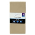 thumbnail image 3 of Mainstays 300TC Cotton Rich Percale Easy Care Bed Sheet, BrownStone King Fitted Sheet, 3 of 6