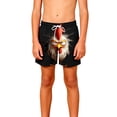 thumbnail image 6 of Toddler Boys Pull-on Shorts Breathable Fabric Angry Rooster Graphic Print Loose Fit Athletic Bottoms for Daily Wear Outdoor Activity, 5T-14Y, 6 of 9