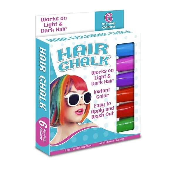 The Pencil Grip Hair Coloring Chalk, 6 Colors