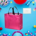 thumbnail image 5 of Uxcell Gift Bags with Cards, 12 Set 13" Reusable Non-Woven Gift Goodie Bags, Rose Red, 5 of 6