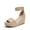 NUDE, variant on Women's Wedge Sandals Open Toe Espadrilles Sandals Comfortable Dressy Ankle Strap Platform Sandals Suitable for Work Beach Summer Shoes