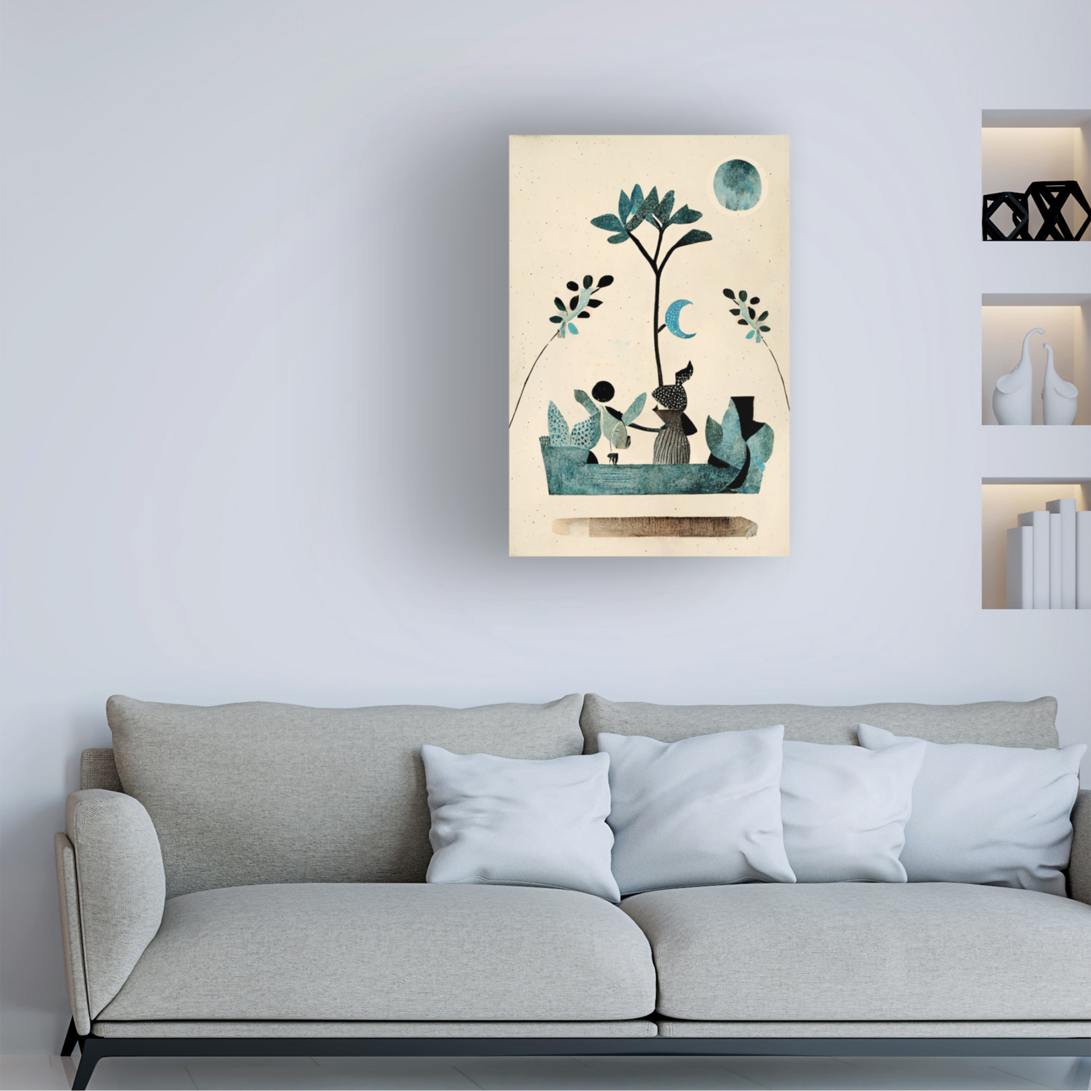 Canvas Wall Art - Treechild 'My Fantastic Journey' Wall Art for Living Room, Bedroom, or Office D?cor by Trademark Fine Art - 12 x 19 Inches