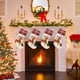 thumbnail image 4 of Herunwer Christmas Stocking, Smiling Happy Cute Hanging Decorations, Large Christmas Stocking for Winter Holidays Home Living Room Fireplace, Xmas Supplies, 4 of 6