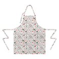thumbnail image 2 of White Christmas Deer and Gift Apron-Garden Aprons for Women with Pockets-Cotton Linen Waterproof Kitchen Cooking Gardening Aprons Adjustable for Kitchen,Cooking,BBQ and Salon 32"x27", 2 of 7