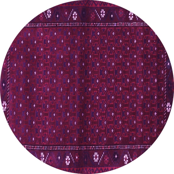 Ahgly Company Indoor Round Southwestern Pink Country Area Rugs, 5' Round