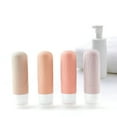 thumbnail image 4 of Travel Bottles for Toiletries with Cute Washbag,Tsa approved Leak Proof Travel Bottles 3oz,Travel Size Toiletry for Shampoo and Conditioner Bottles,Silicone Travel Accessories-Apricot, 4 of 6