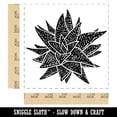 thumbnail image 2 of Haworthia Limifolia var Striata Succulent Plant Self-Inking Rubber Stamp Ink Stamper - Black Ink - Large 1-1/2 Inch, 2 of 7