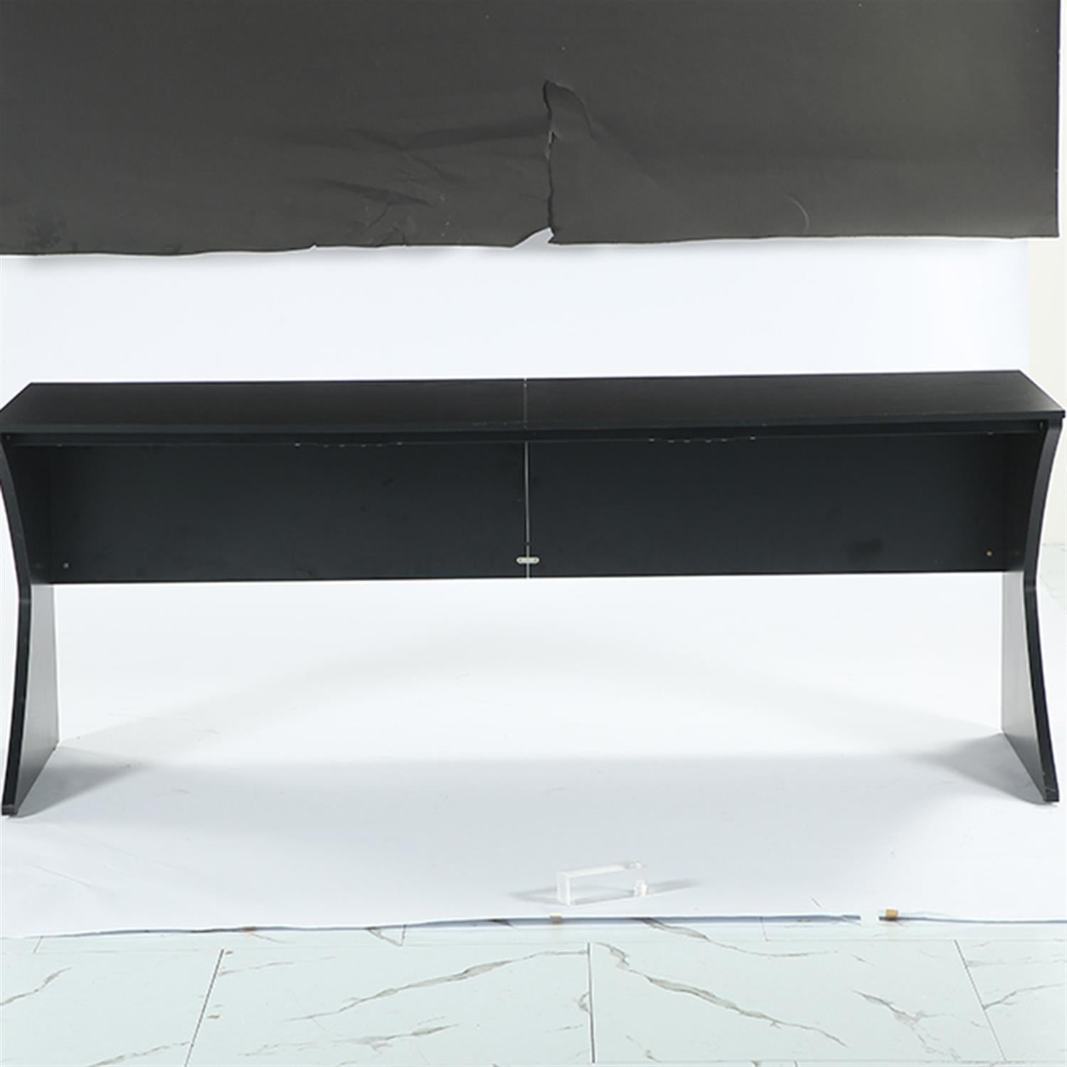 Demi Bonn 78" Two-Person Desk, Long Executive Computer Desk Writing Desk for Home Office, Living Room Furniture, Black