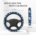 thumbnail image 5 of Disketp Alpaca Astronaut in Space Elastic Microfiber Steering Wheel Cover for Truck,SUV,Cars,Universal 15 inch,Anti-Slip, 5 of 8