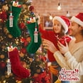 thumbnail image 7 of Personalized Christmas Stocking - 18 Inches Hanging Stockings with DIY Snowman Name Tags, 6 Pack Large Size Knitted Stockings for Mantels, Christmas Tree Family Holiday, 7 of 7