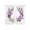 White, variant on Purple Rose Sheer Curtains 72 Inch Length 2 Panels Set, Spring Flower Watercolor Modern Floral Leaf Voile Window Treatment Rod Pocket Curtains Sheers Drapes for Bedroom/Living Room/Kitchen 52"x72"x2