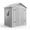 Light gray, variant on 6x4FT Outdoor Storage Shed with Floor, Resin Garden Storage Shed with Lockable Door, Utility Tool Storage Shed for Backyard Garden Patio Lawn, Grey