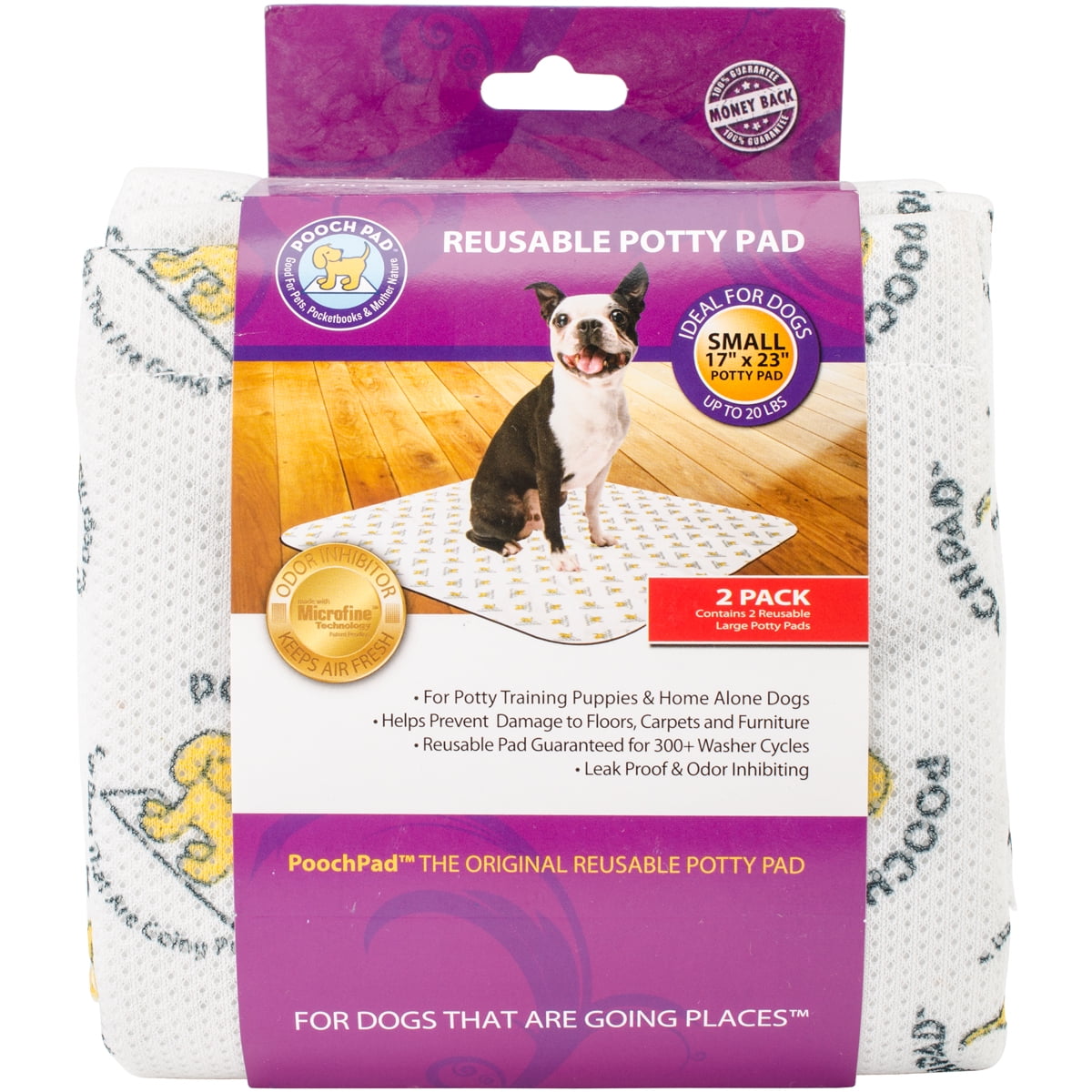 Reusable Absorbent Potty Pad 17"X23" 2/PkgSmall White Walmart Canada