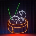 thumbnail image 4 of Handmadetneonsign Dimsum Neon Sign, Chinese Food Wall Art Decor, Chinese Restaurant Wall Decor, 4 of 5