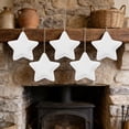 thumbnail image 2 of Star Ornament Decorative Hanging Stars Set of 5 Large Fabric Star Accents for Home Wall Window Ceiling Decor Party Festival Embellishment, 2 of 7