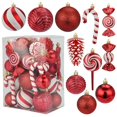 thumbnail image 2 of 36pcs Special-shaped Christmas Ball Ornaments Red Gold Christmas Tree Party Decoration New Year Christmas Spheres Pendant, 2 of 5