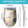 thumbnail image 5 of Modern 12oz Stainless Steel Insulated Wine Tumbler with Lid and Straw – Double Wall Vacuum Mug for Hot & Cold Drinks, 304 Steel Interior, Sweat-Free Design, 5 of 5