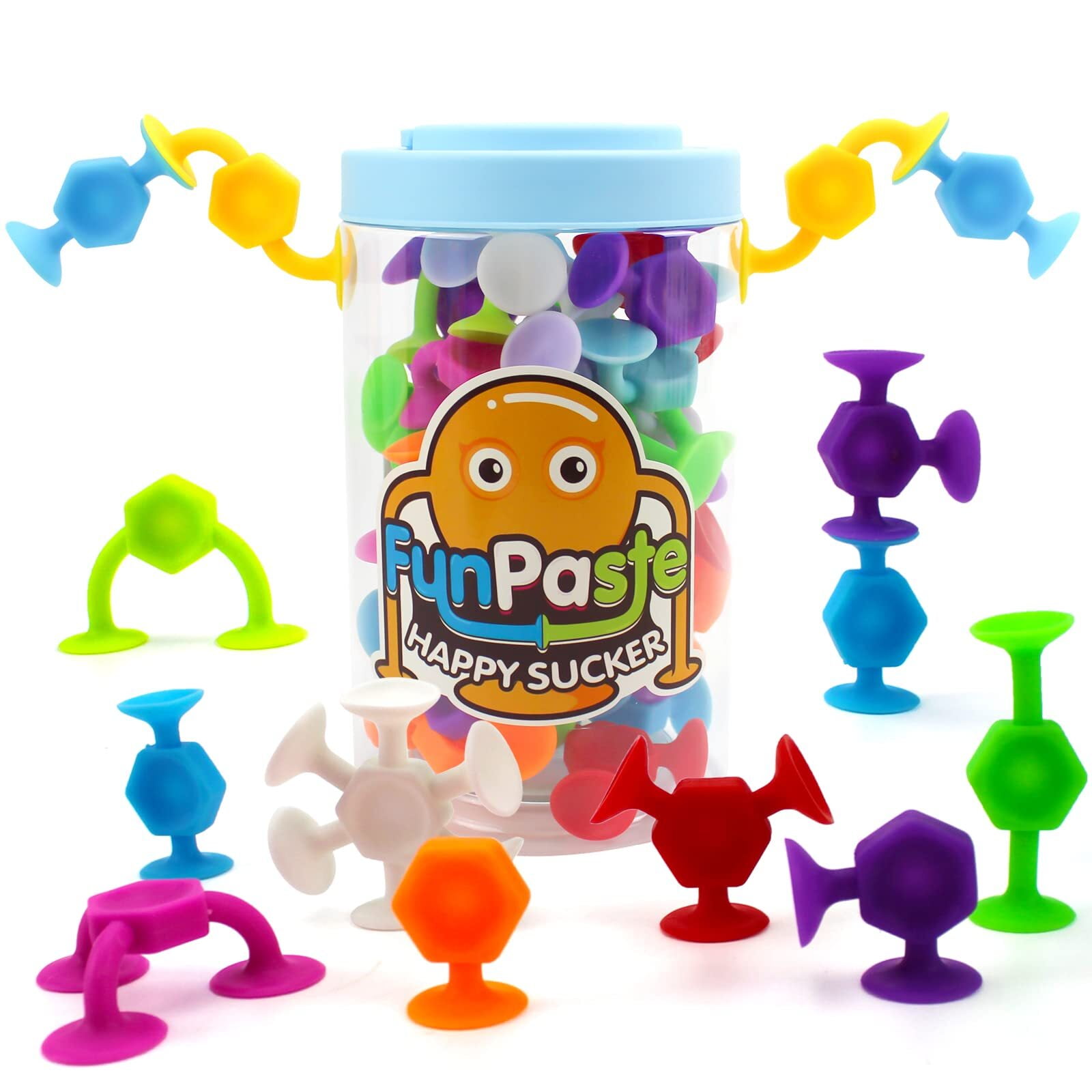Hanmun Suction Toys Bath Toy Set 42 PCS Suction Silicone Construction hanmun-suction-toys-bath-toy-set-42-pcs-suction-silicone-construction