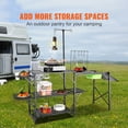 thumbnail image 2 of Dranite Portable Camp Cook Station - Folding Kitchen Table with Detachable Sink, 2 of 6