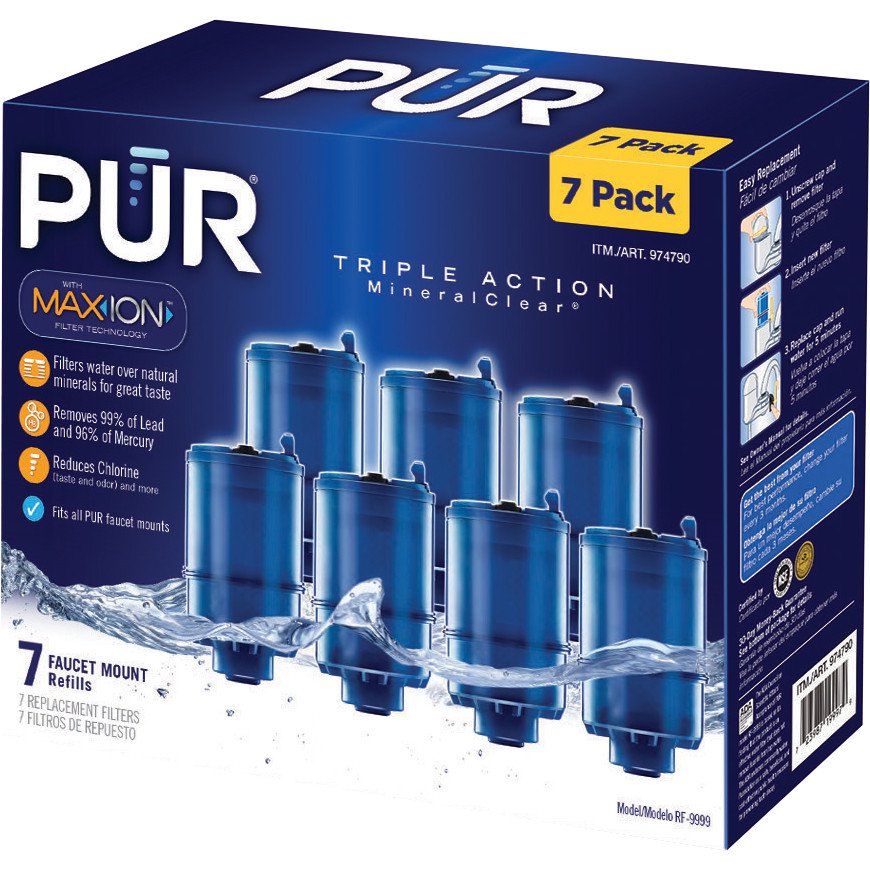 PUR MineralClear 7piece Replacement Water Filter with MAXION