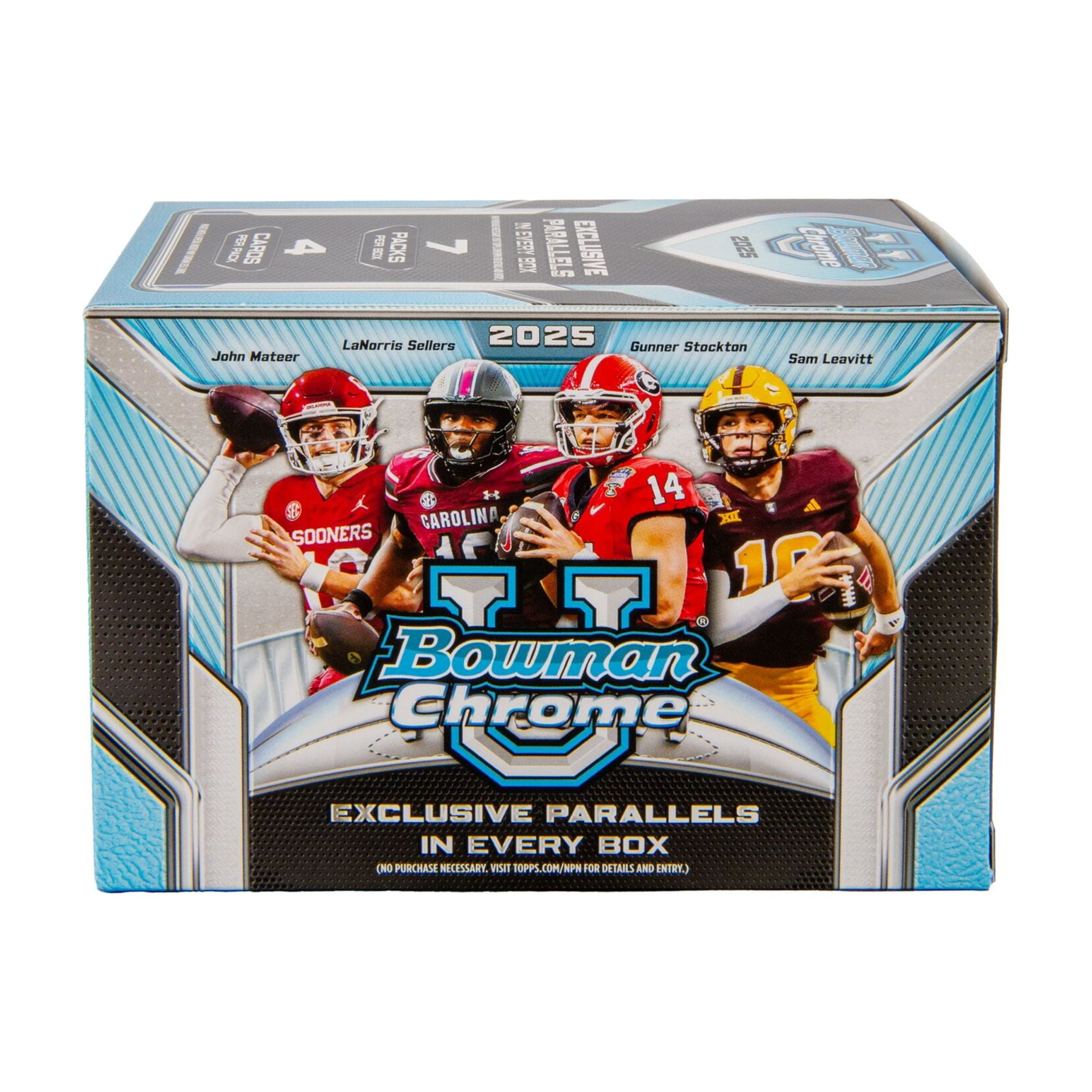 2025 Bowman University Chrome Football Trading Cards Value Box
