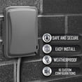 thumbnail image 3 of TayMac MM110G Weatherproof Single Outlet Outdoor Receptacle Cover, 5/8 Inches Deep, Grey, 3 of 3