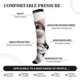 thumbnail image 5 of Compression Socks for Women and Men - Cute Cartoon Kitten Compression Socks Circulation for Workout, 5 of 8