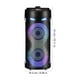 thumbnail image 2 of 1 juego de altavoces portátiles con micrófonos, altavoces para exteriores con subwoofer, sistema de altavoces PA portátil con control remoto y luces LED de colores para fiestas en casa., 2 of 6