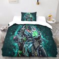 thumbnail image 1 of YingD Dirt Bike Microfiber Bedspread Set King Size Vintage Motocross Design, 1 of 5