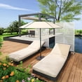 thumbnail image 4 of Riedhoff Metal Outdoor Panel Privacy Screen with Stand 70.9" x 46.06" x 15.74", White, 4 of 9