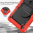 thumbnail image 6 of Samsung Galaxy Tab A7 Lite Case 8.7" with Screen Protector 360 Rotating Hand Strap Stand, Dteck Drop-Proof Rugged Case for Galaxy Tab A7 Lite 2021 SM-T220/T225/T227,Red+Black, 6 of 7