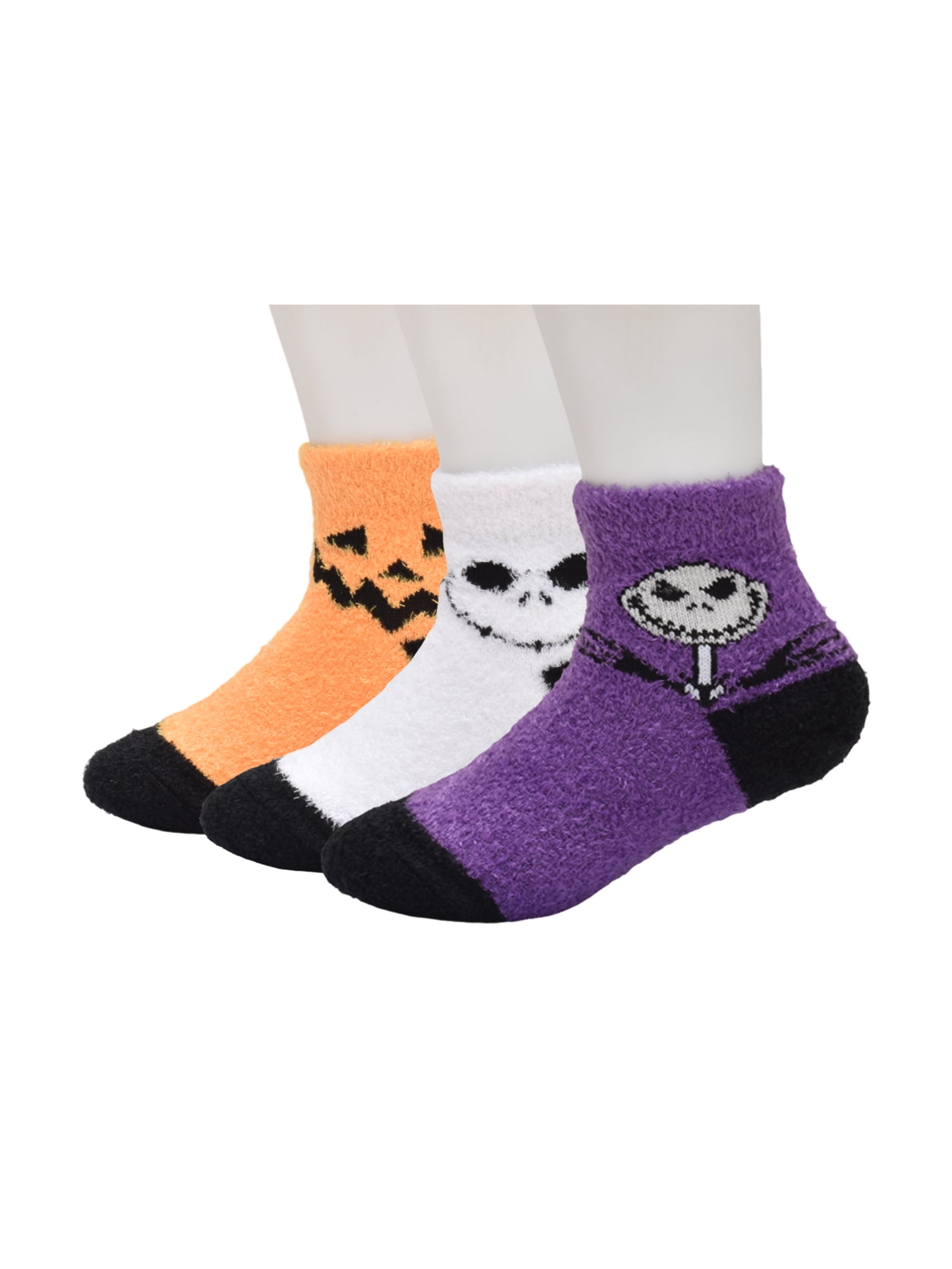 Character Halloween Cozy Quarter Socks, 3- Pack, Sizes 12M- 5T