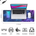 thumbnail image 5 of Enhance Gaming Experience with Dazzling Galaxy Mouse Pad; Large, Non-Slip Rubber Base for Accurate Control. Perfect Keyboard & Desk Pad, Stitched Edges - 31.5x11.8inch., 5 of 7