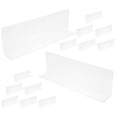 thumbnail image 1 of OUNONA 20Pcs Transparent PVC Shelf Dividers for Cabinets and Retail Shelving Organization, 1 of 8