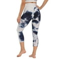 thumbnail image 4 of Womens Yoga Pants High Waisted Tie Dye Fitness Yoga Pants Butt Lift Leggings Cropped Sports Yoga Pants Workout Gym Pants, 4 of 7