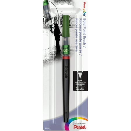 UPC: 0072512251485 | Pentel Color Brush Pen  Black  Bold