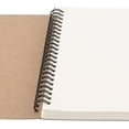 thumbnail image 4 of ZEONHAK 20 Pack A5 Spiral Sketchbook, Spiral Bound Sketch Pad, Kraft Cover Sketch Book, 100gsm, 60 Sheets/120 Pages, 4 of 6