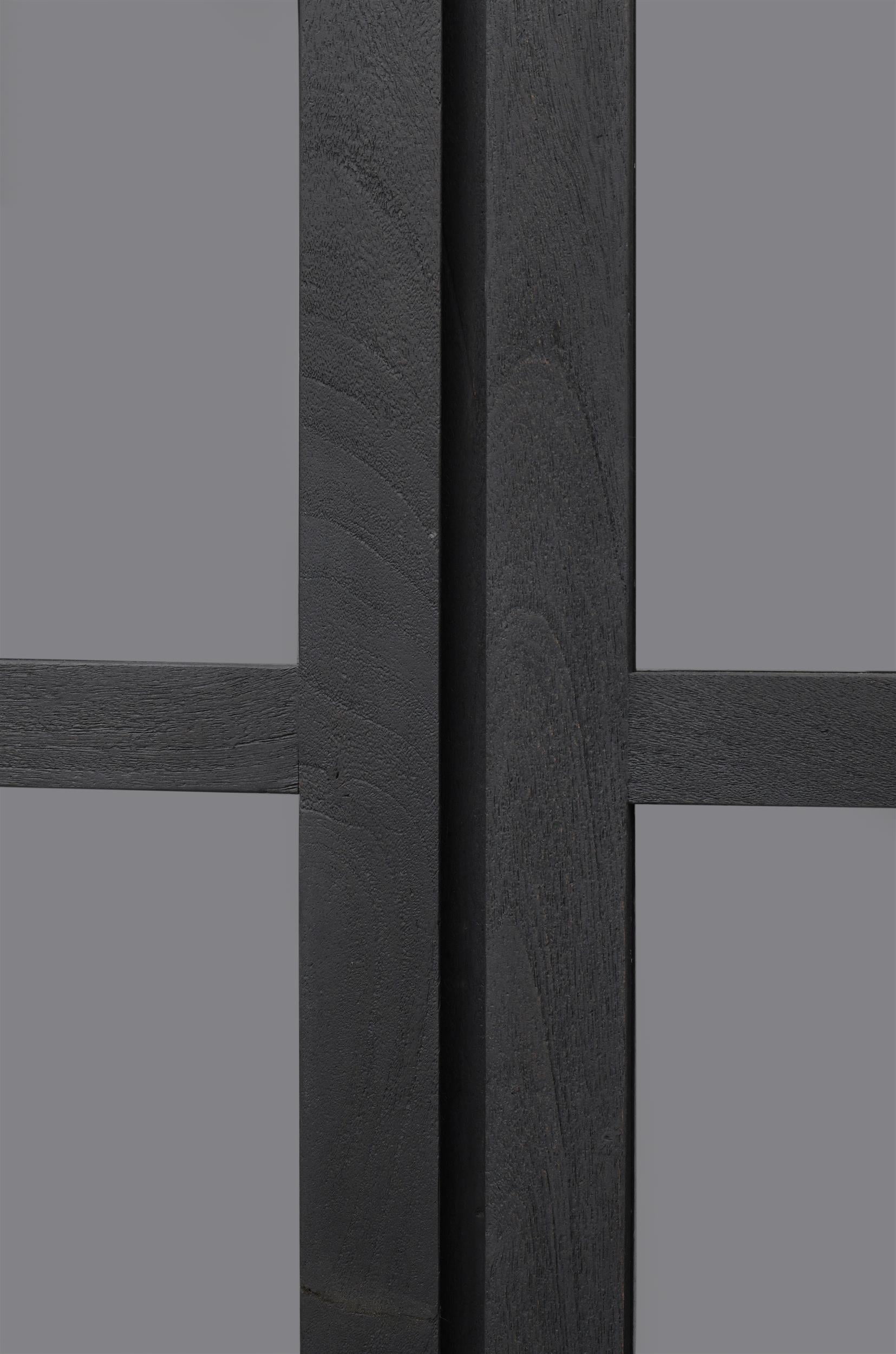 Argyle Bookcase in Modern Graphite Black Finish on Reclaimed Solid Wood