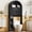 Fluted Door/Black, variant on AHB Over Toilet Storage Cabinet with Arc Design, Freestanding Bathroom Organizer with Doors, 7.7"D x 30.5"W x 67.7"H, Black