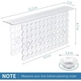 thumbnail image 6 of Bligli PVC Sink Divider Mat - Clear(12.2"x4.7"), Non-Slip with 6 Suction Cups, Scratch & Stain Resistant, Fits Divided Basins, Easy to Clean, 6 of 7