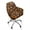 Brown Dog Paw, variant on Whosucclay Flower Oil Painting Print Curved Back Chair Covers with Arms Anti Wrinkle Dining Chair Slipcovers Universal Curved Dining Chair Protector Covers for Office, Living Room, Vanity